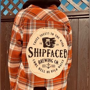Ship Face Brewing Upcylced Flannel